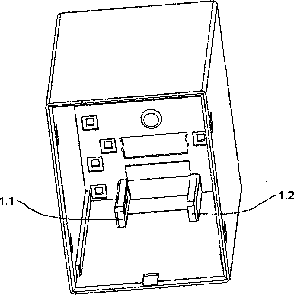 Low height press-button type small-sized large power AC-DC electromagnetic relay