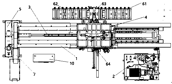 Broaching machine special for horizontal machining air cylinder