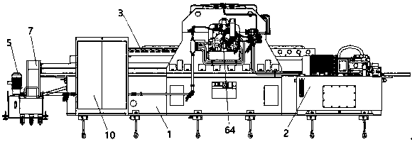 Broaching machine special for horizontal machining air cylinder