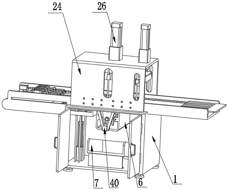 Notching forming device for bag making machine