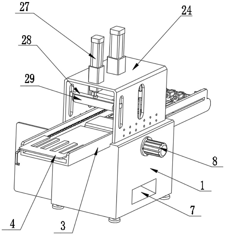 Notching forming device for bag making machine