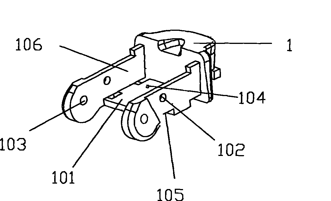 Swimming gasses edging fastener assembly