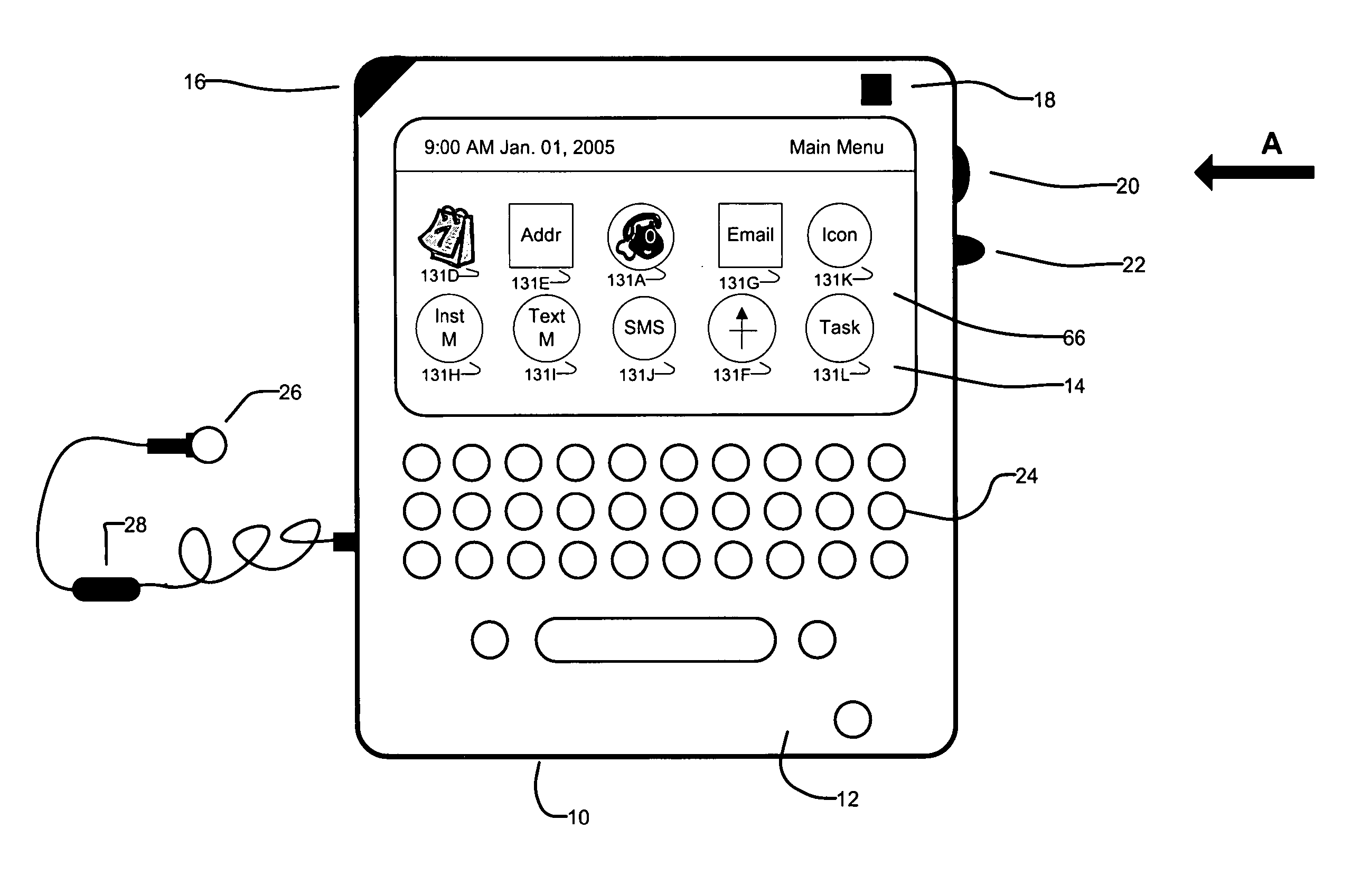 System and method for organizing application indicators on an electronic device