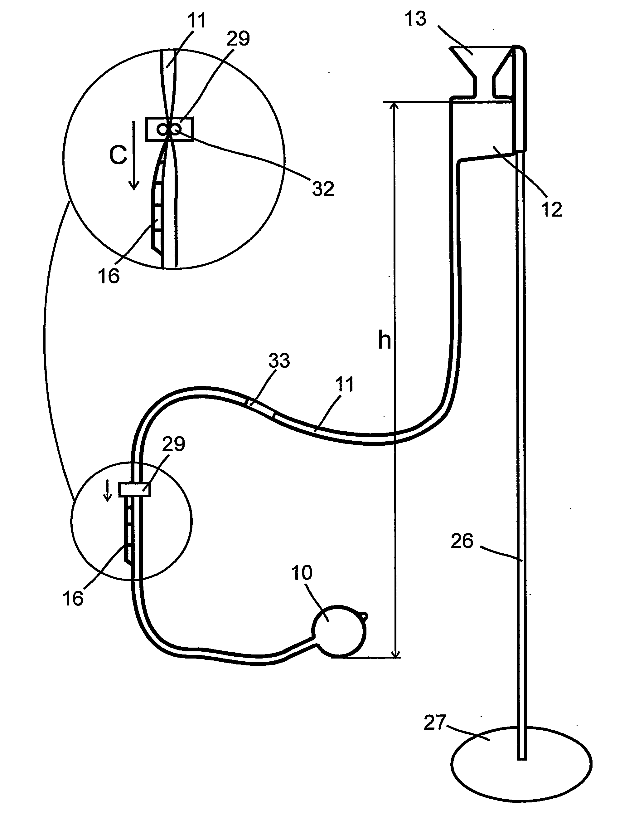 Device for controlling bleeding and a method for producing the device