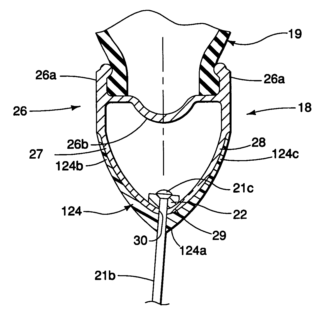 Bicycle rim reinforced with a continuously extending resin material