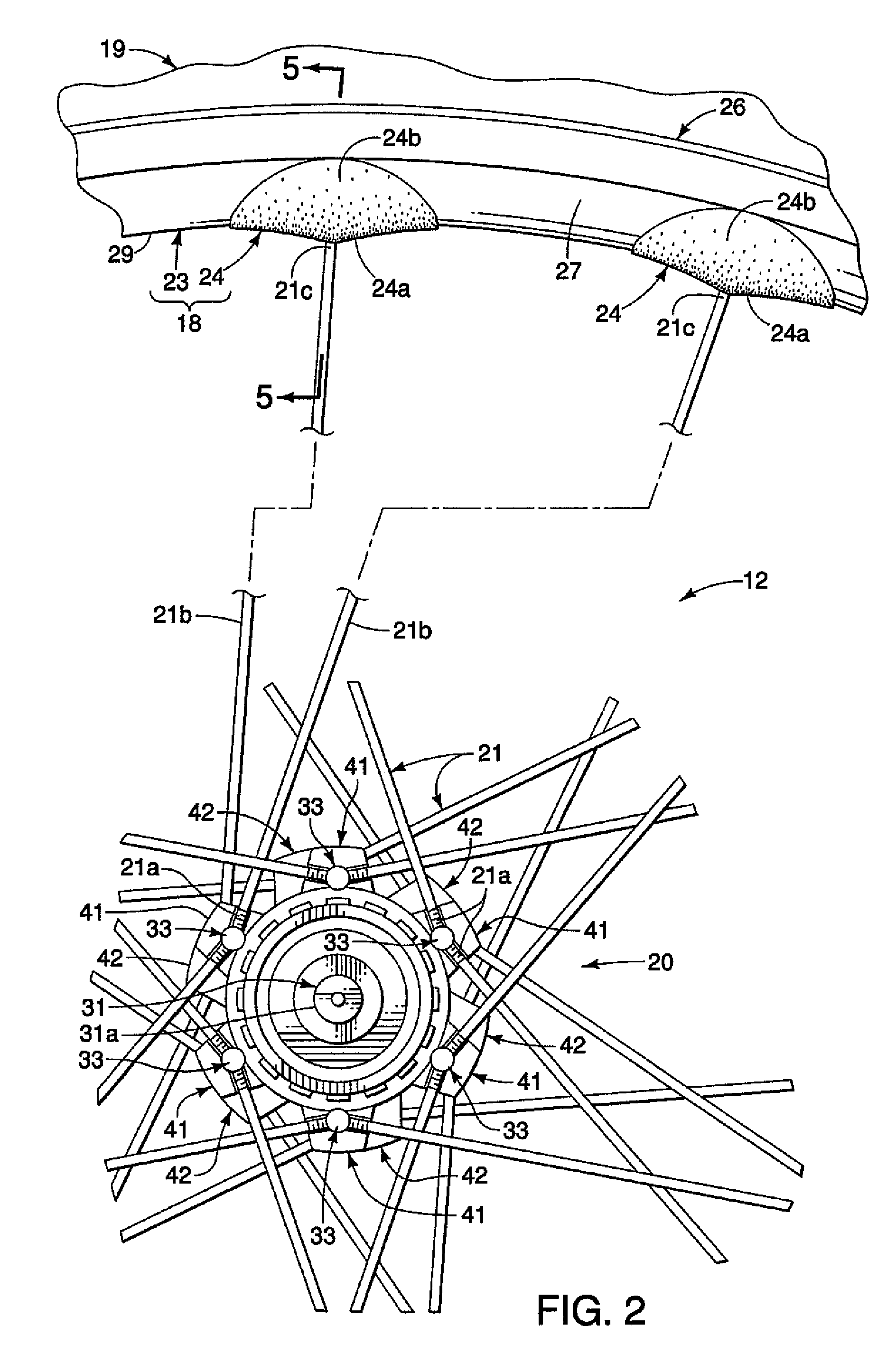 Bicycle rim reinforced with a continuously extending resin material