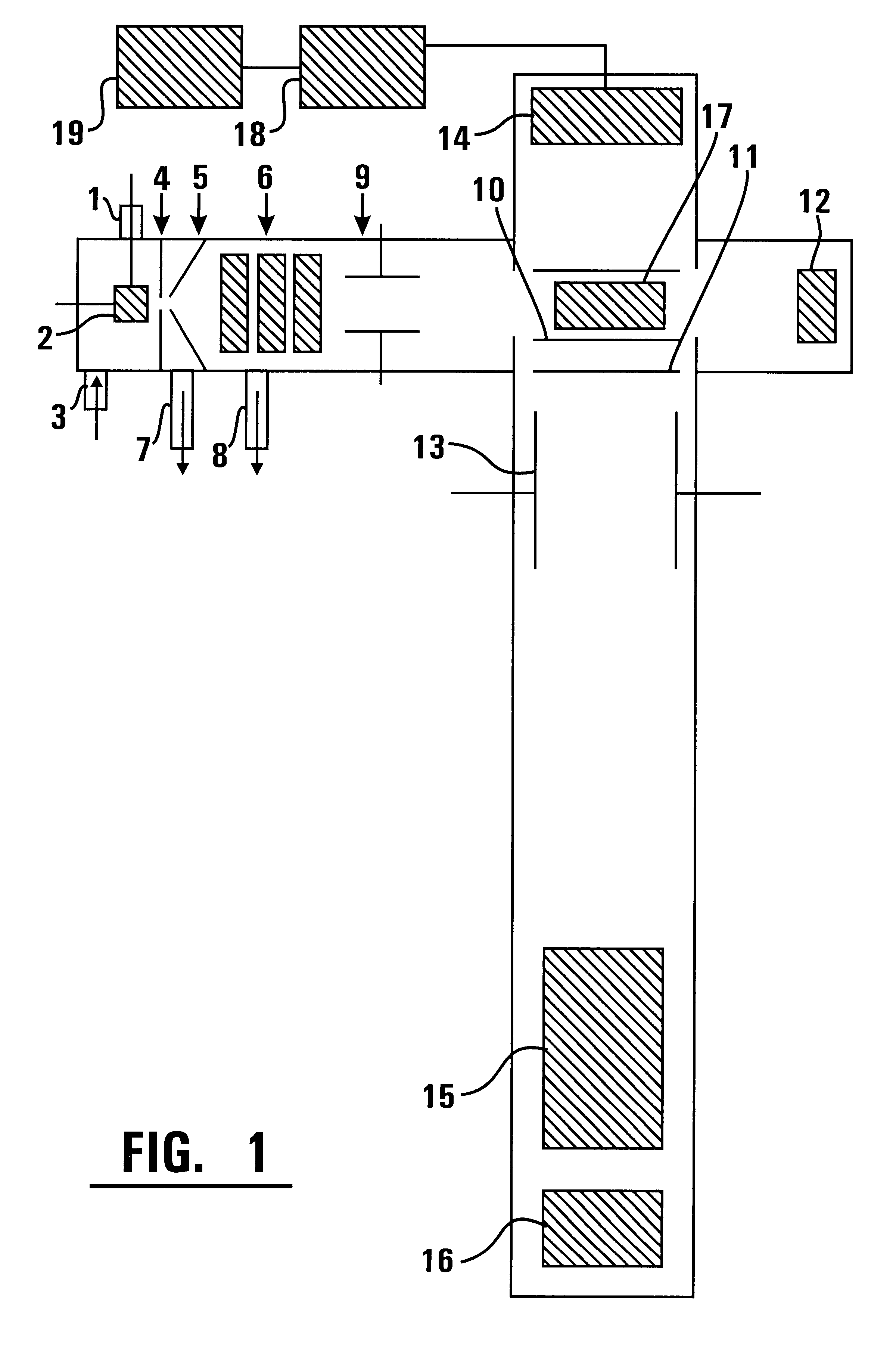 Method for detecting elements in solutions and device for realizing the same