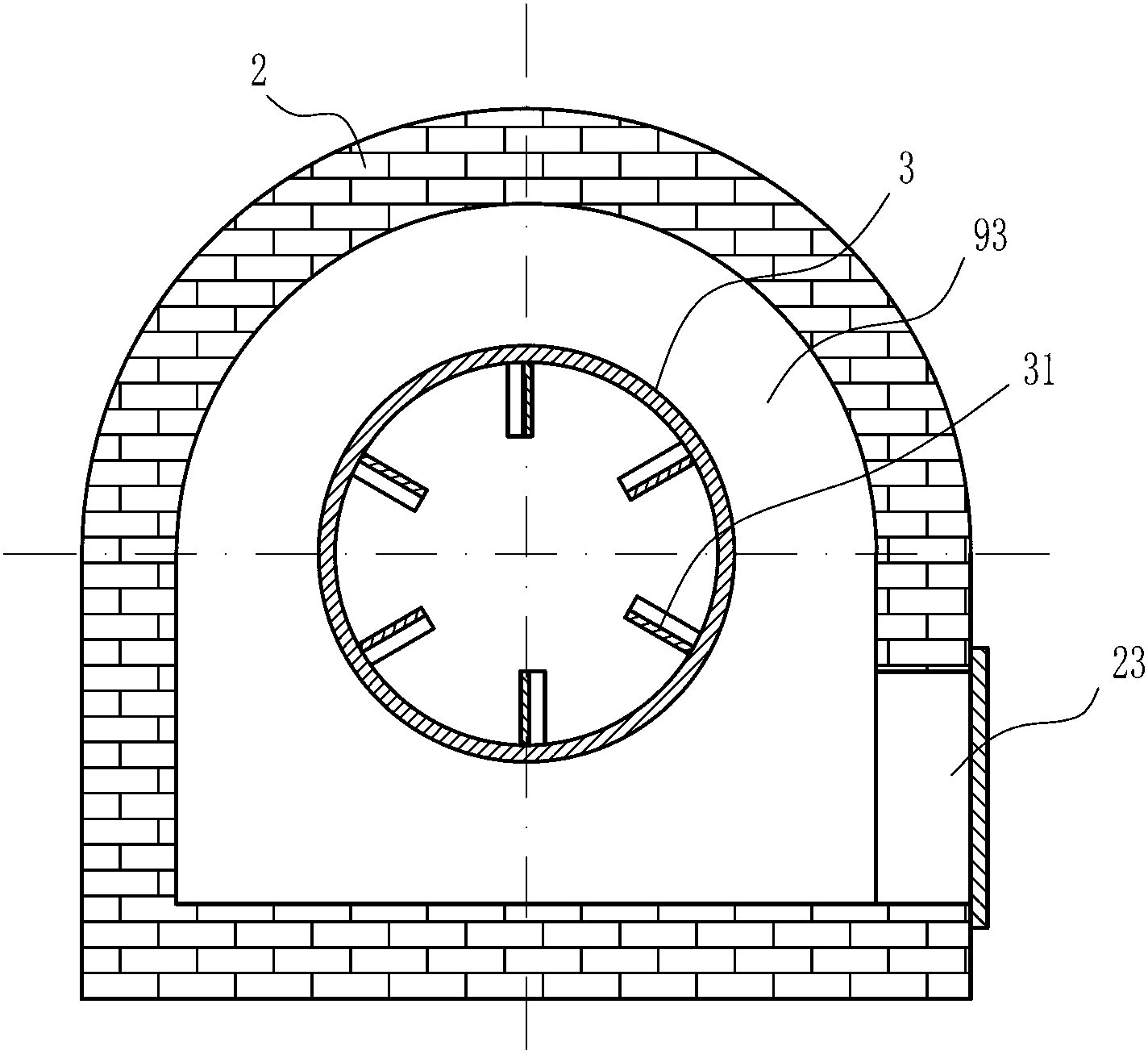 Continuous gasifying and cracking multi-effect furnace for plastic recycling