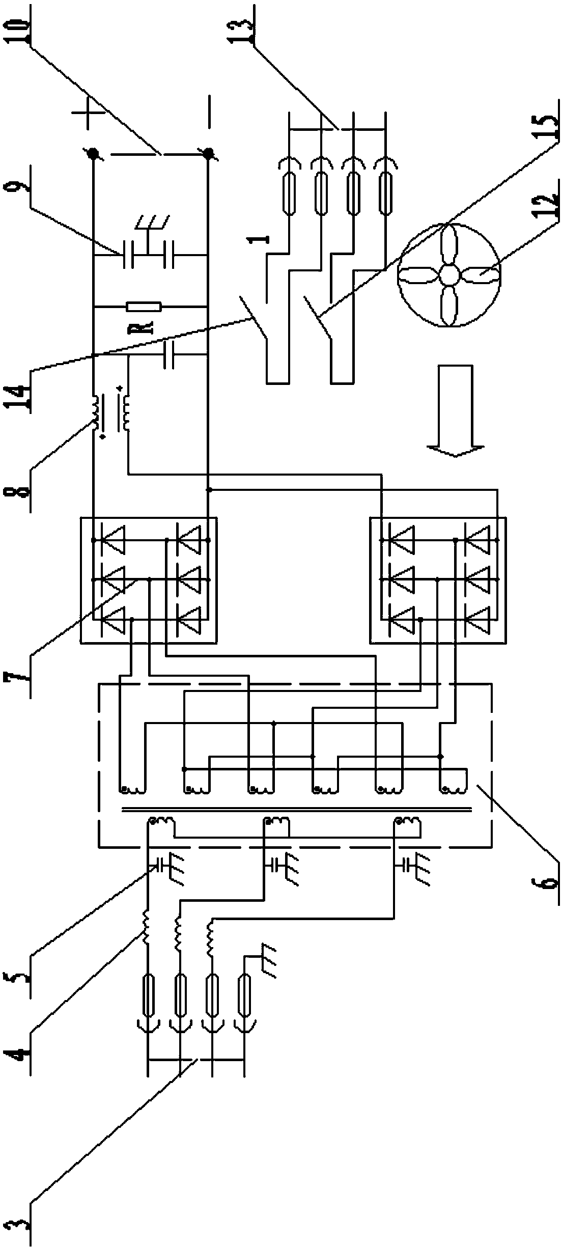 High-power-density onboard variable voltage rectifier