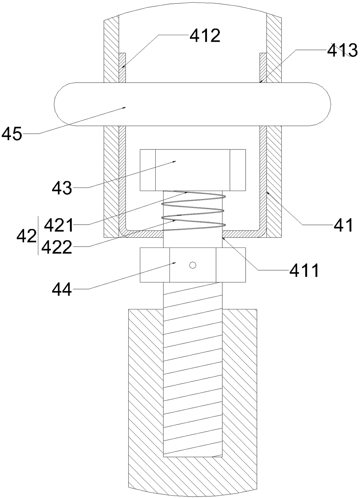 Anti-seismic support with variable fix frequency