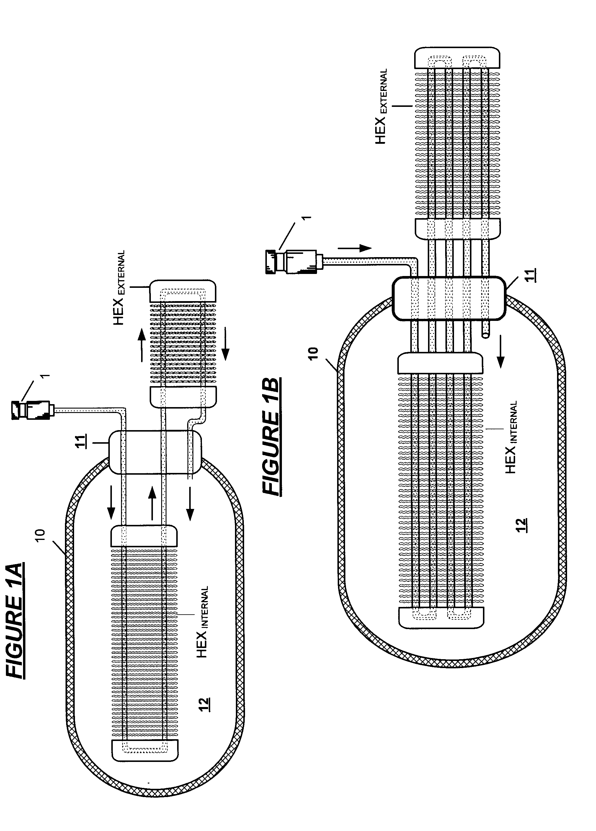 High Pressure Gas Tank Heat Management by Circulation of the Refueling Gas