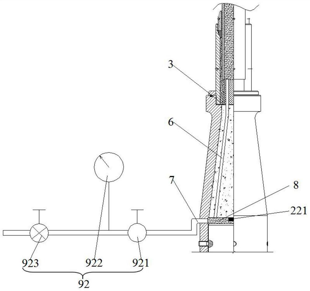 A sling protection structure that is convenient for dehumidification