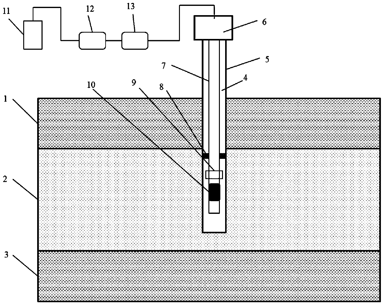 Method of exploiting natural gas hydrates through cooperation of liquid-state CO2 magnetofluid displacement and microwave heating