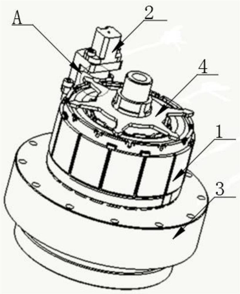 Robot contact pin type brake and control method thereof