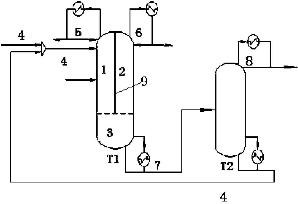 Device and method for separating olefin from Fischer-Tropsch synthetic oil