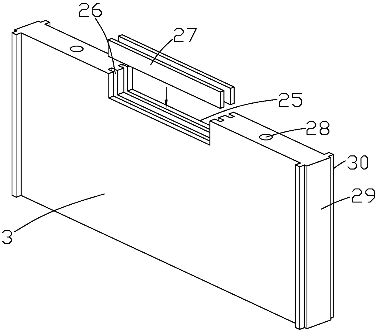 Concrete pouring device used for building construction and construction method of concrete pouring device for building construction