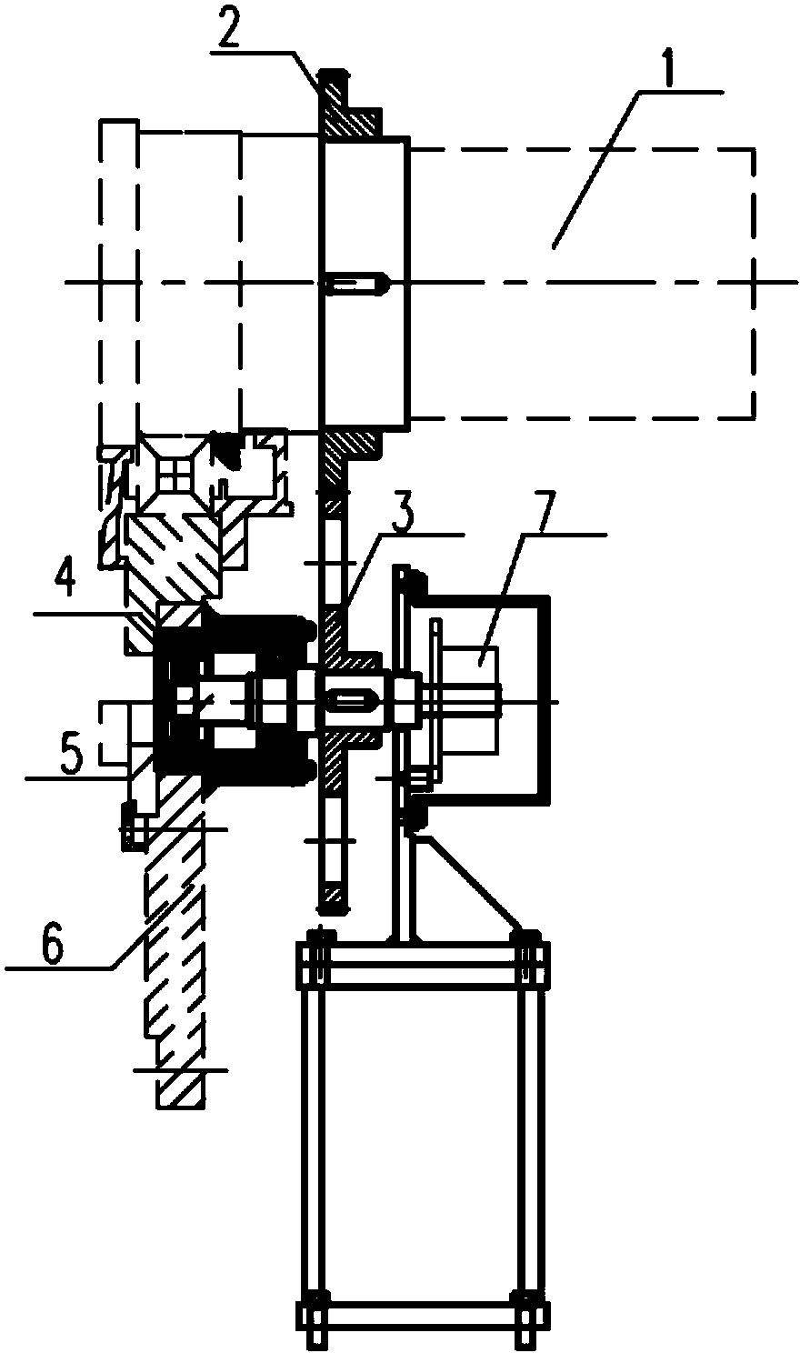 Motor speed measuring device