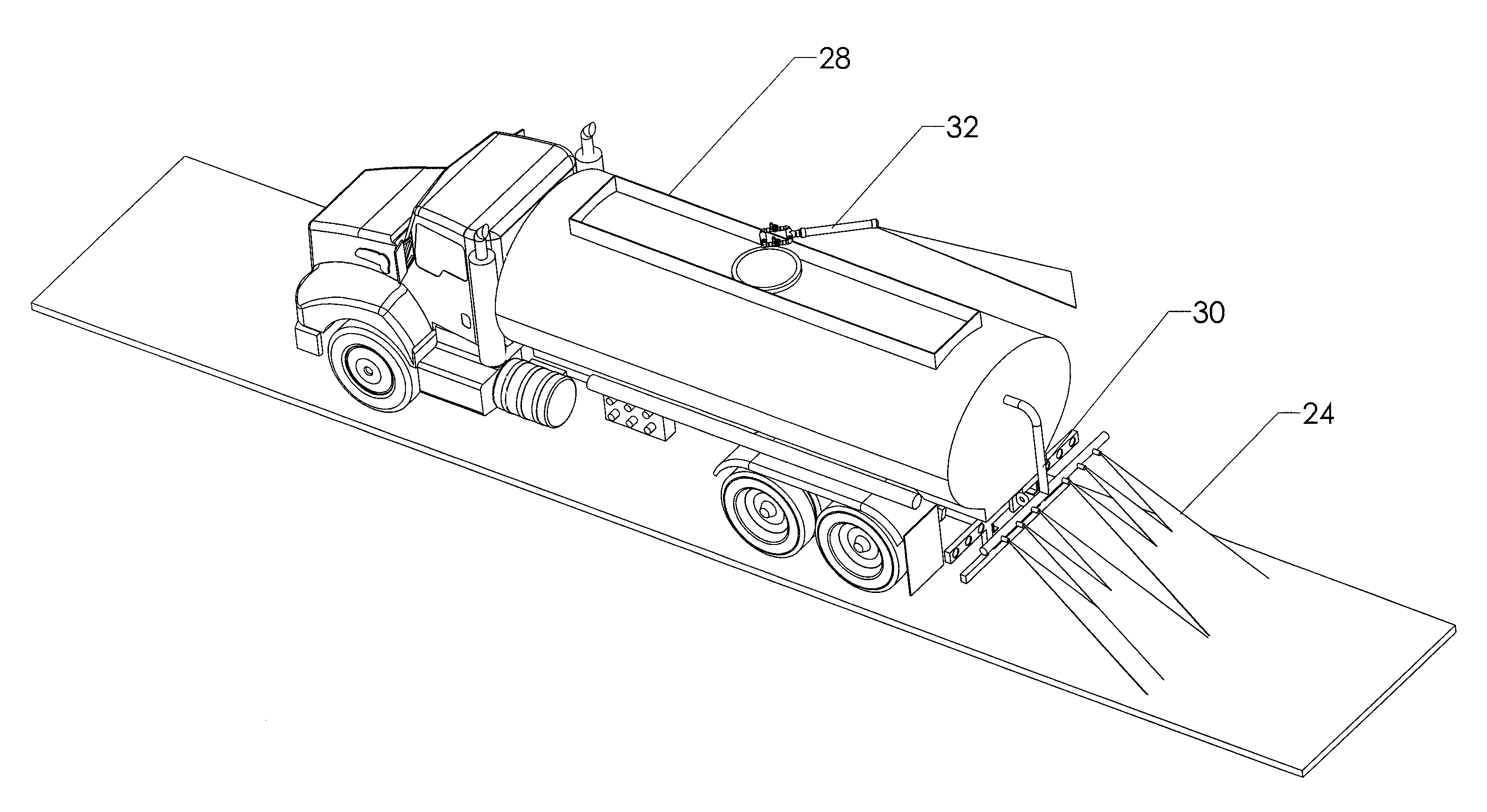 Method of controlling road dust in strip mines