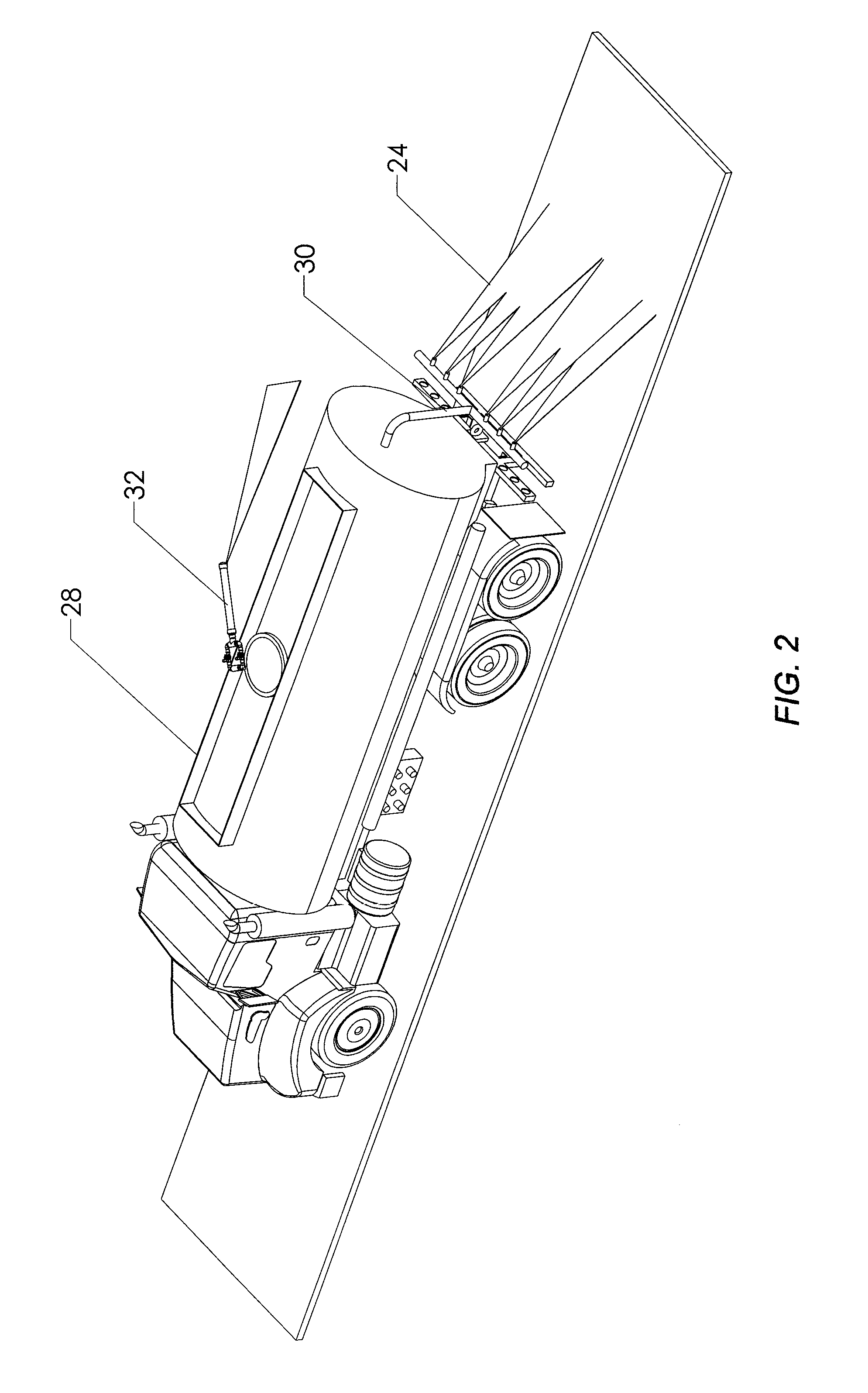 Method of controlling road dust in strip mines