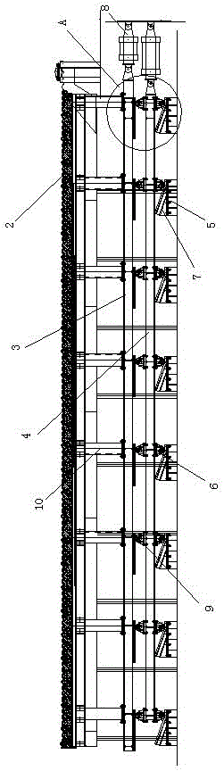 Conveying device for heating furnace