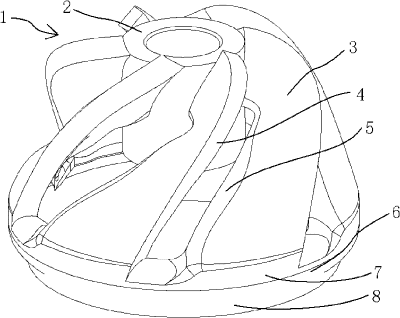 Reamer with hydraulic characteristic for dredger