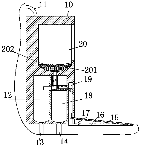 Improved type organic fertilizer collecting device