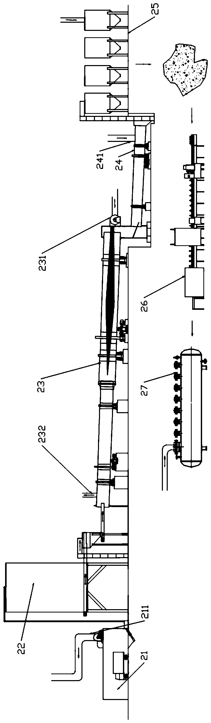 Comprehensive treatment method and treatment system for domestic garbage and sludge