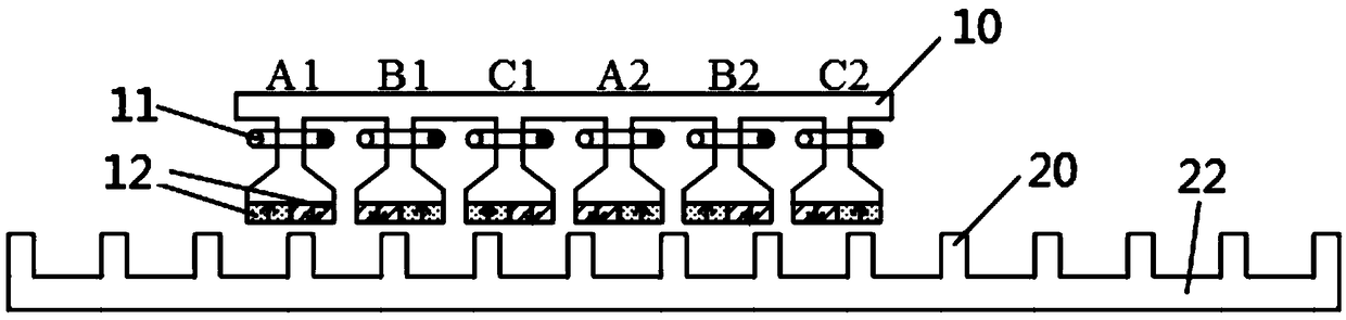 A double-sided alternating-pole permanent magnet linear motor with secondary yokeless section