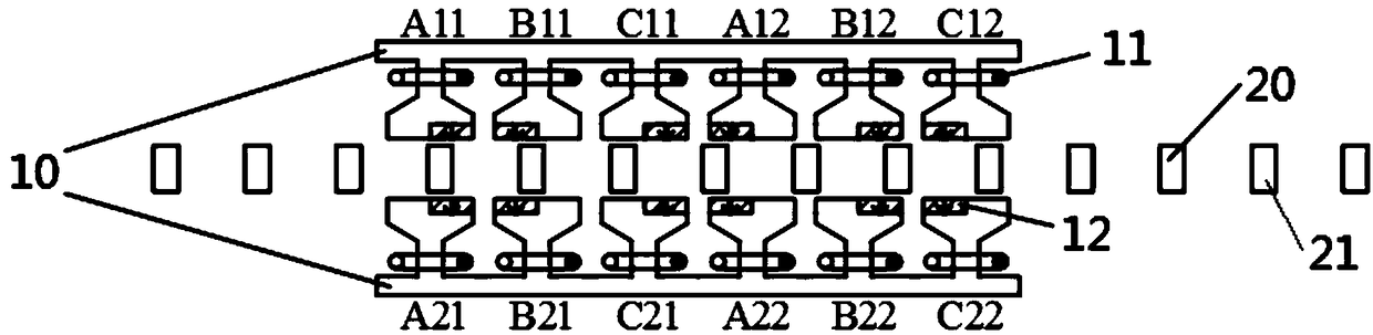 A double-sided alternating-pole permanent magnet linear motor with secondary yokeless section