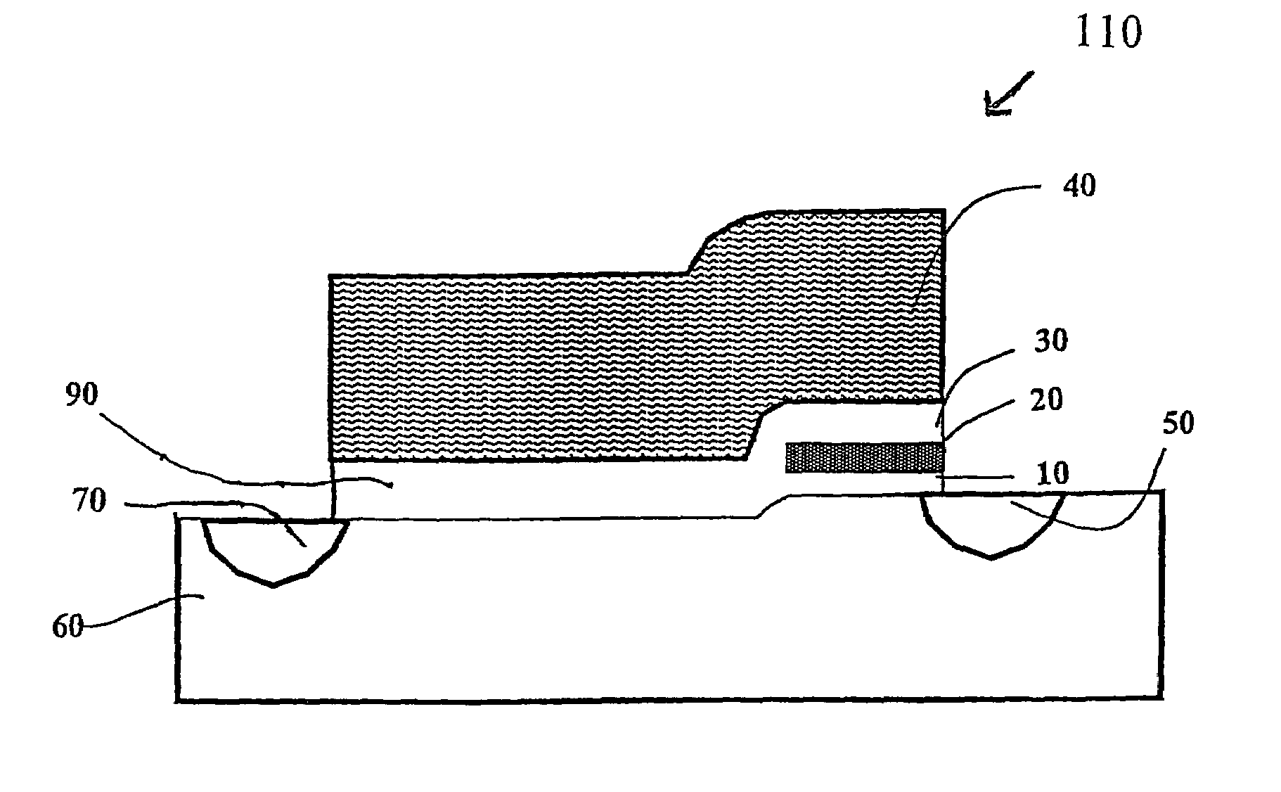 Non-volatile memory cell having a silicon-oxide nitride-oxide-silicon gate structure