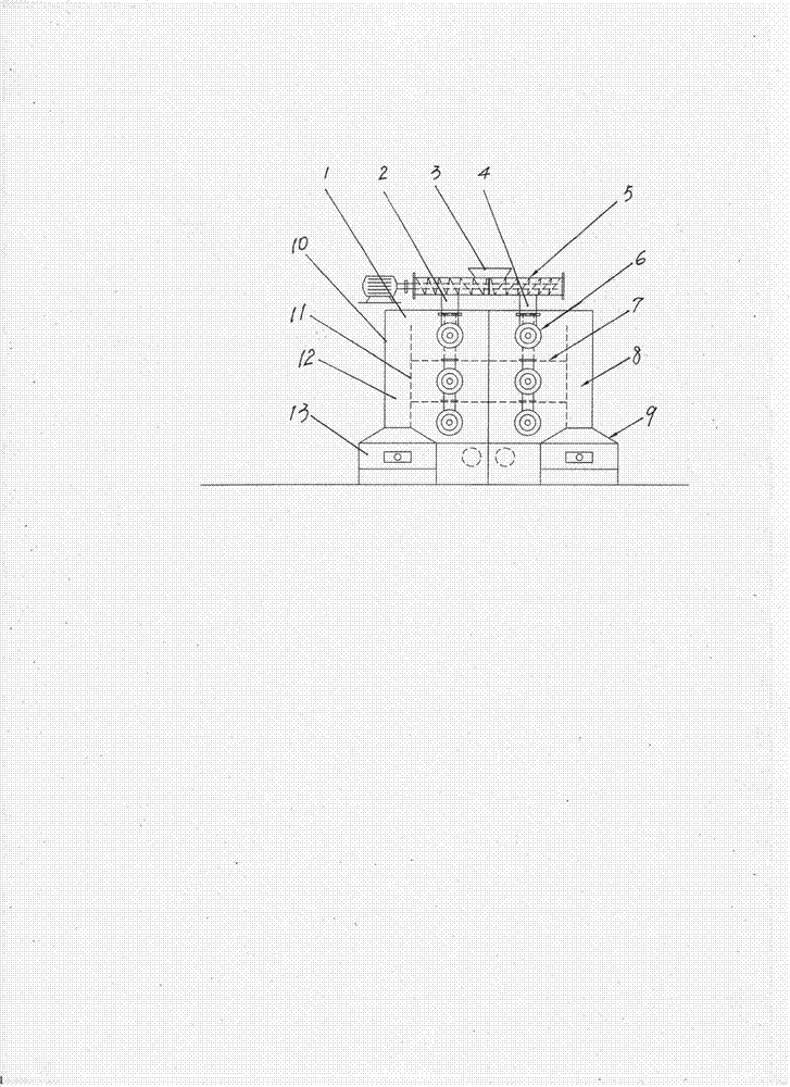 Reflective heated waste rubber and waste plastic thermal cracking device