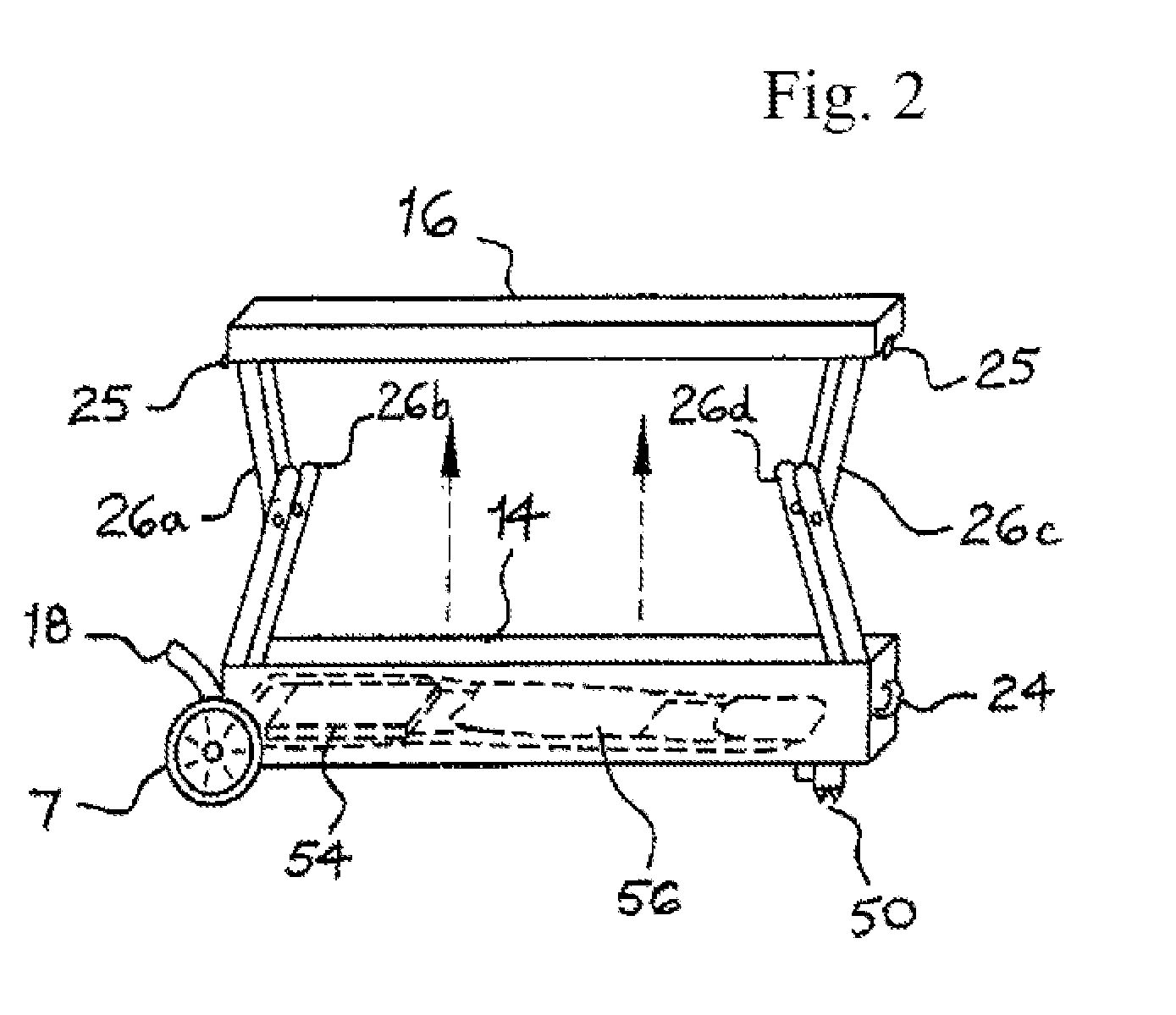 Mobile, collapsible table and storage assembly