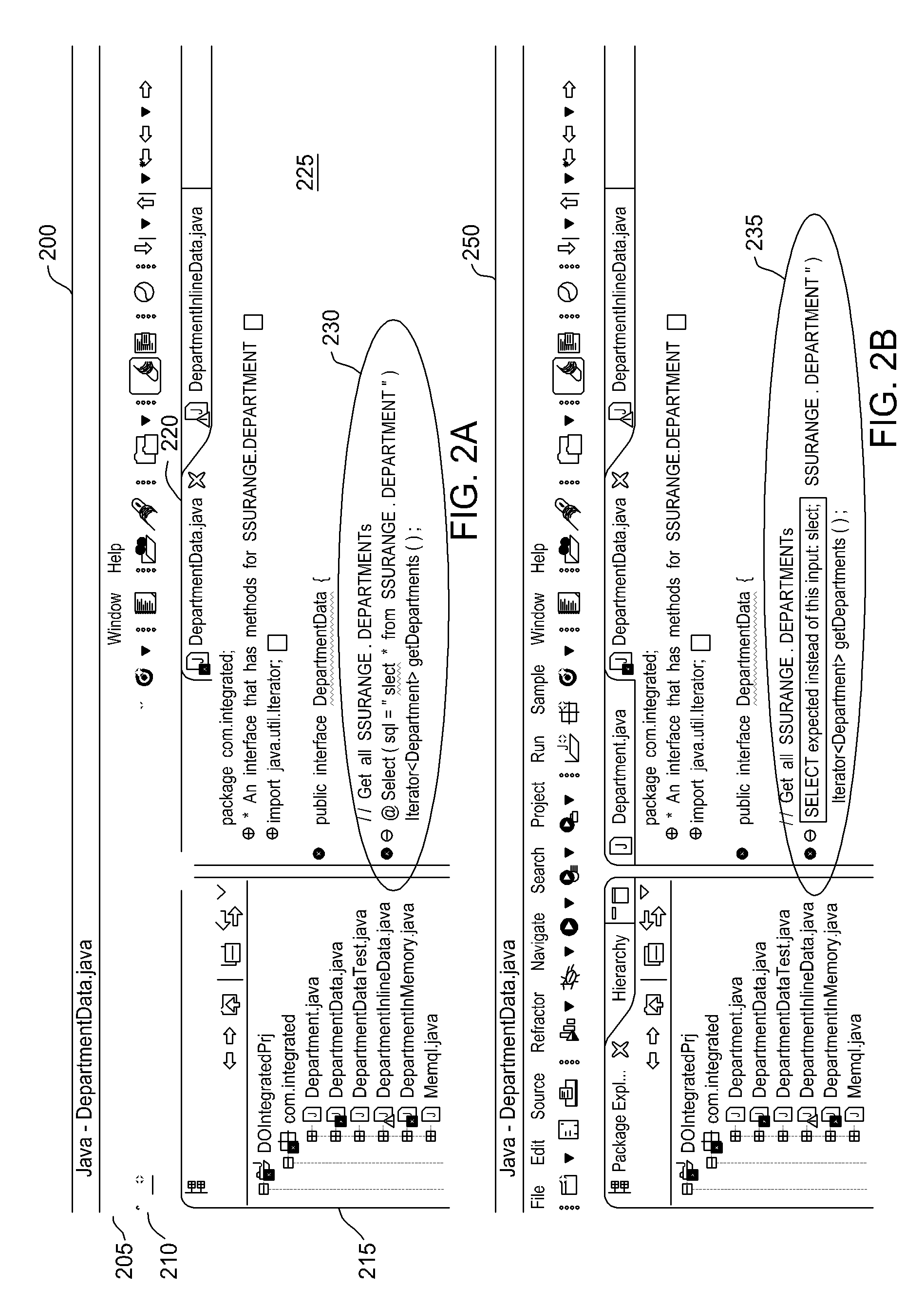 Detecting and displaying errors in database statements within integrated development environment tool