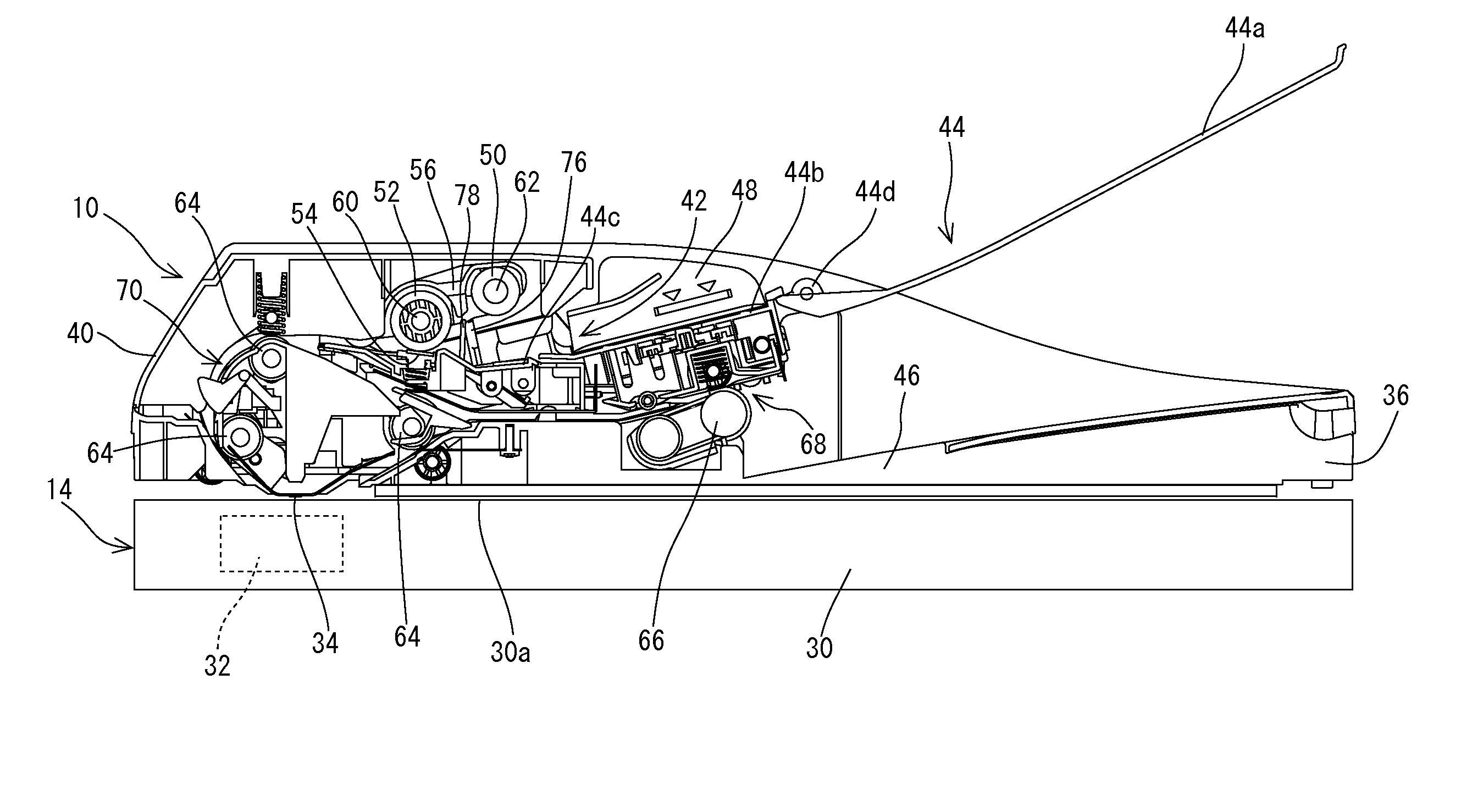 Paper feed apparatus, image reading apparatus comprising paper feed apparatus, and image forming apparatus comprising image reading apparatus