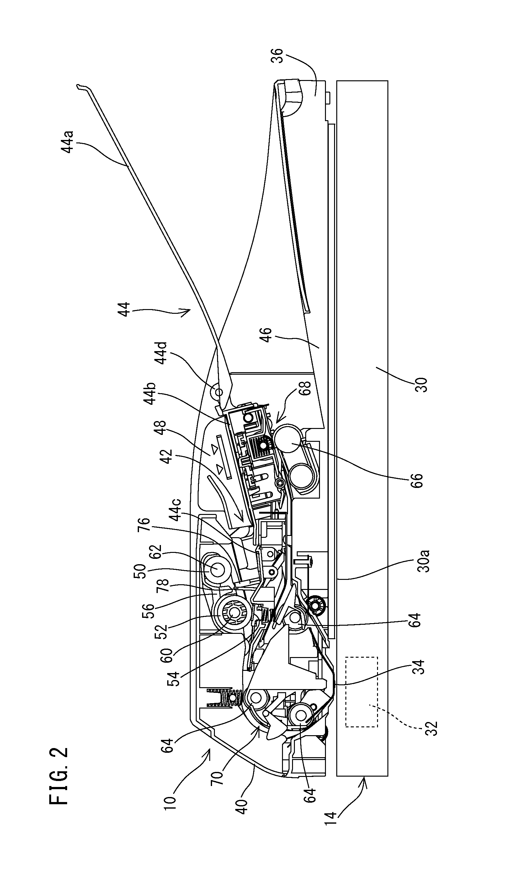 Paper feed apparatus, image reading apparatus comprising paper feed apparatus, and image forming apparatus comprising image reading apparatus