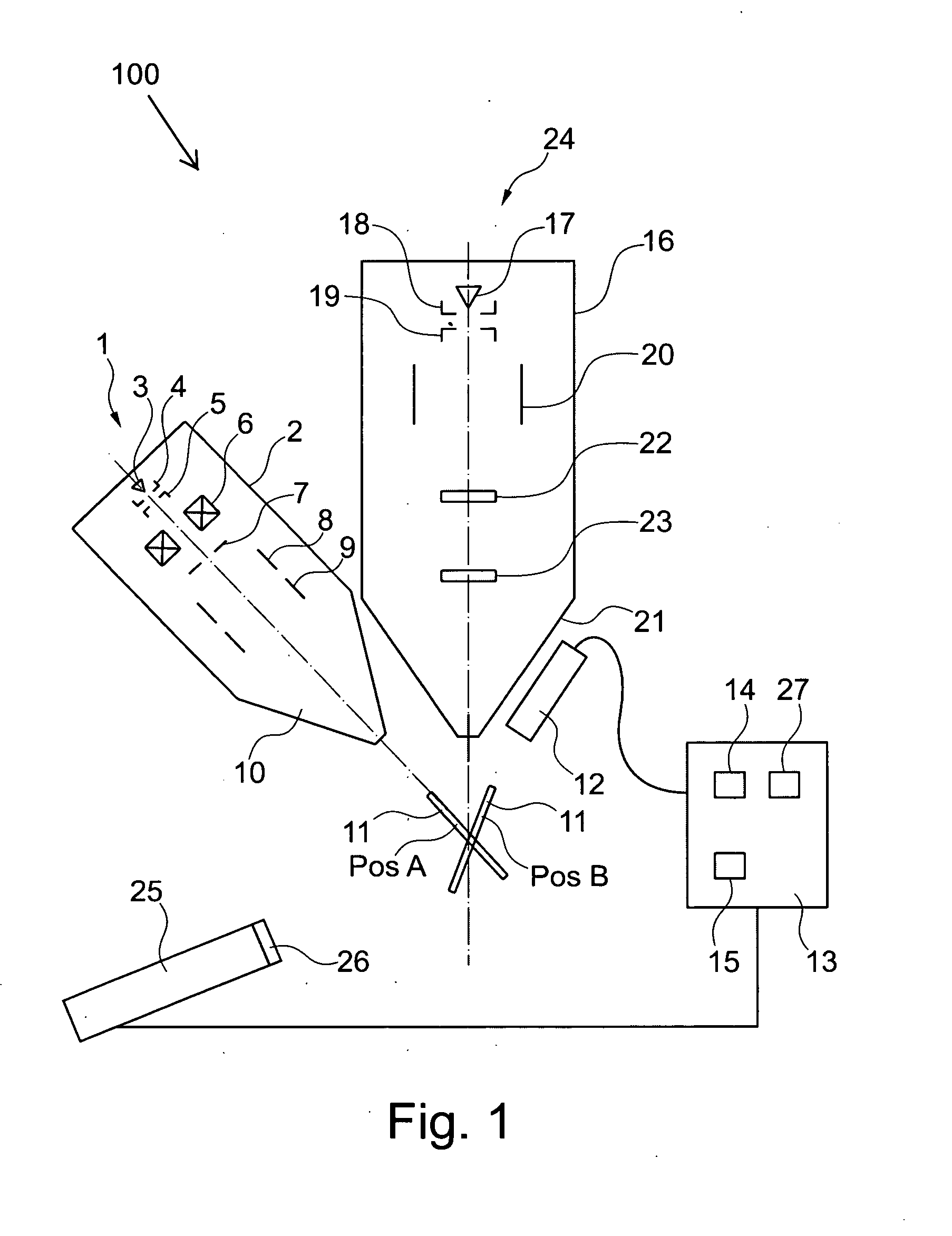 Device and method for analyzing a sample