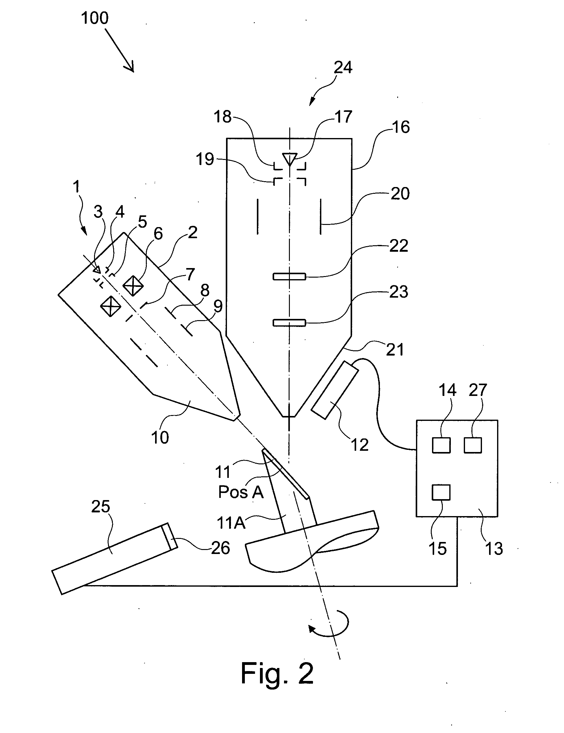 Device and method for analyzing a sample