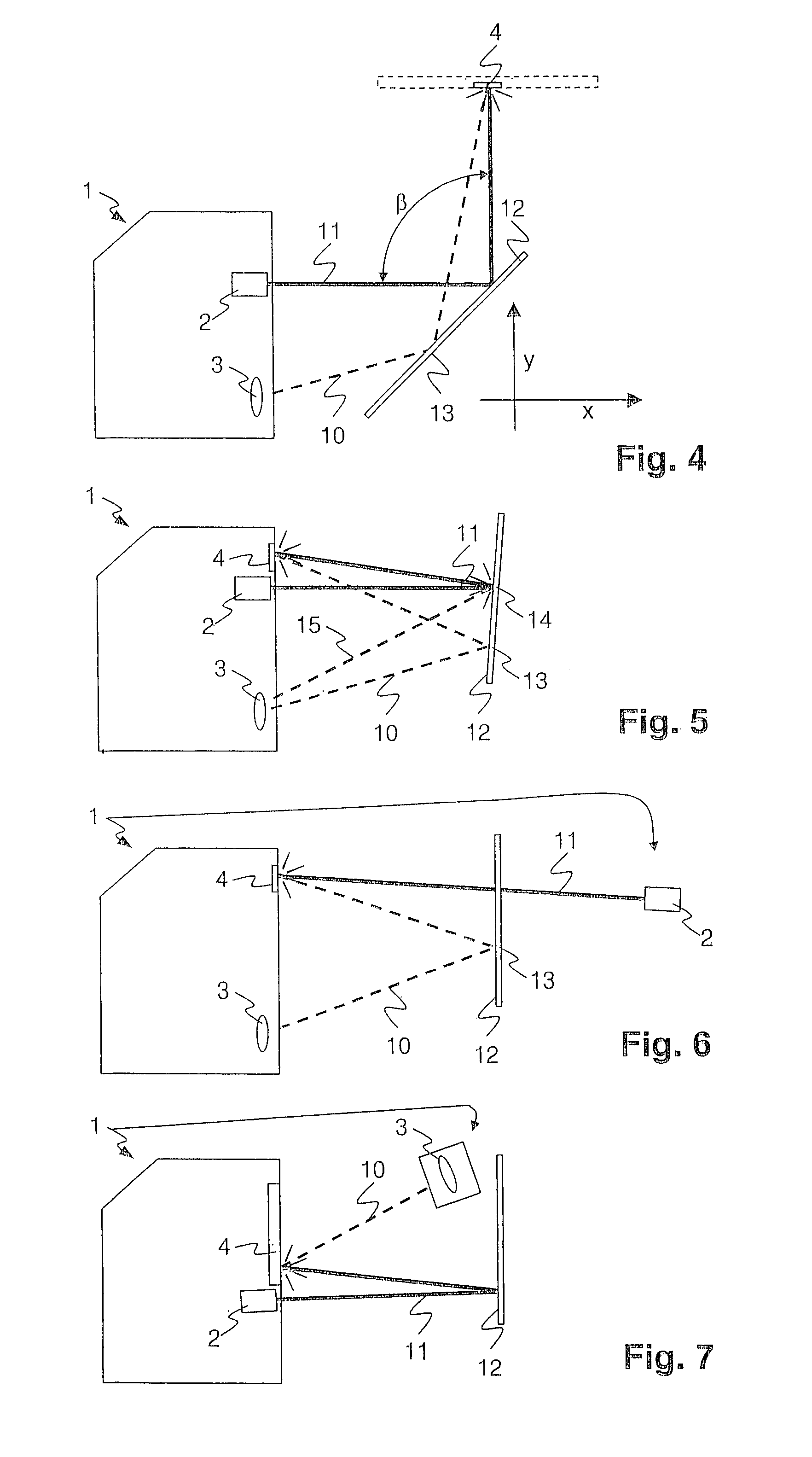 Device and method for the optical detection of objects