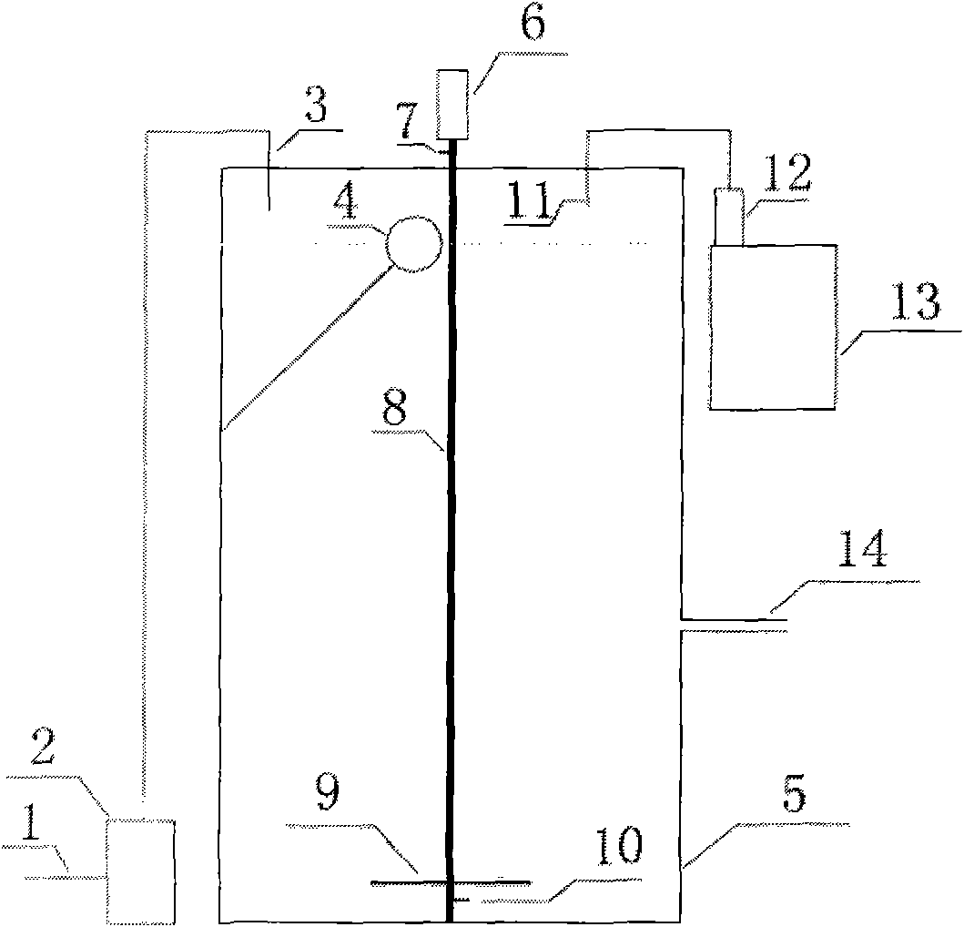 Device for culturing biological flocculating constituent by use of solid waste of aquaculture