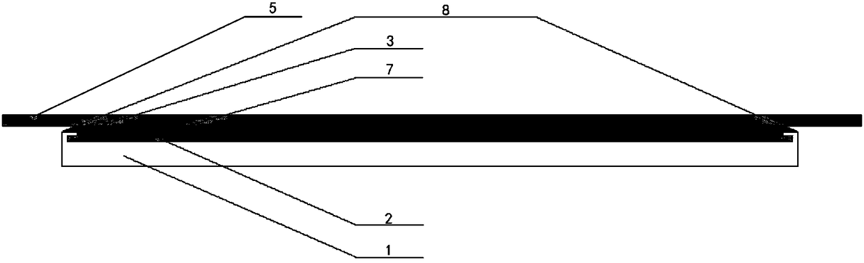 Explosion-proof bonding type soft crystal interlayer fully-attached electronic blackboard with glass substrate