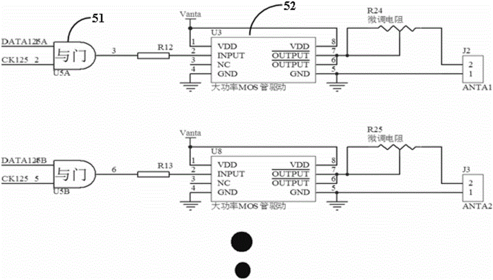 Radio frequency tag identification system based on multiple antennas