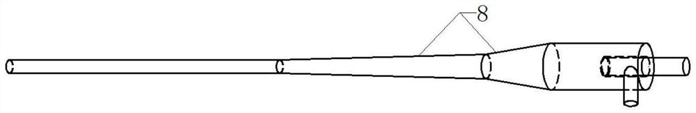 Rotational flow demulsification dehydration separation device for water-containing oil liquid