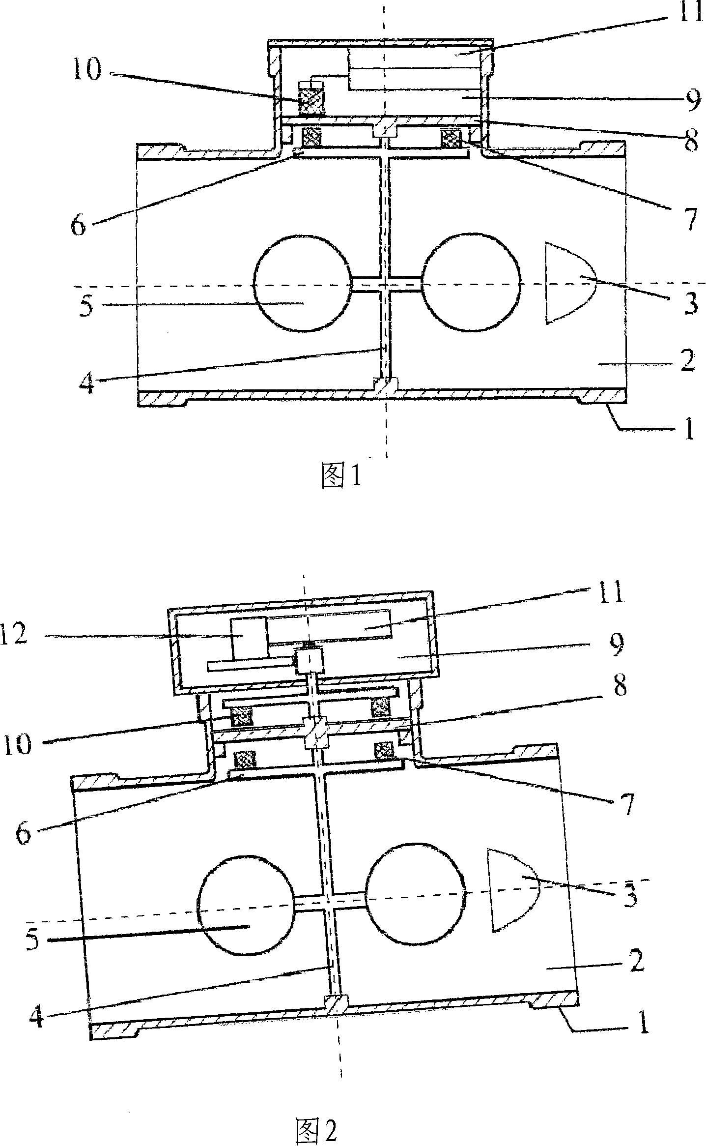 Rotary cup type agricultural water meter