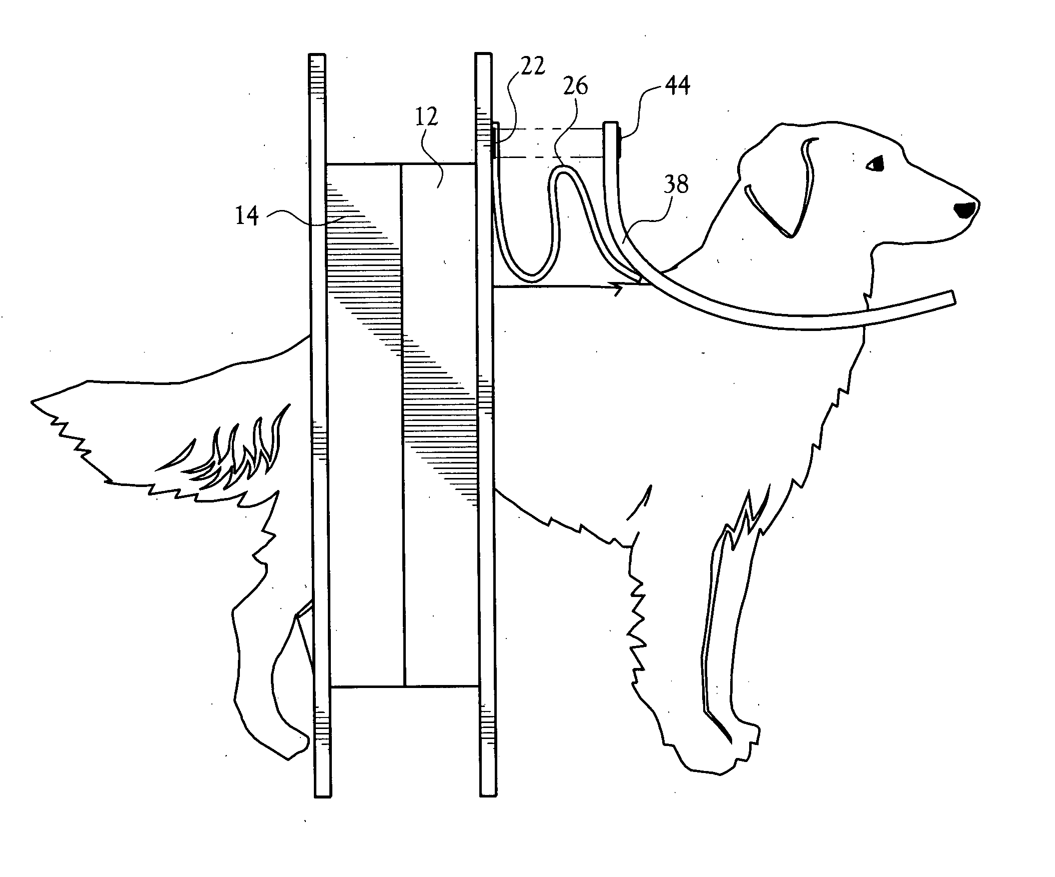 Attachment for releasable pet door flap