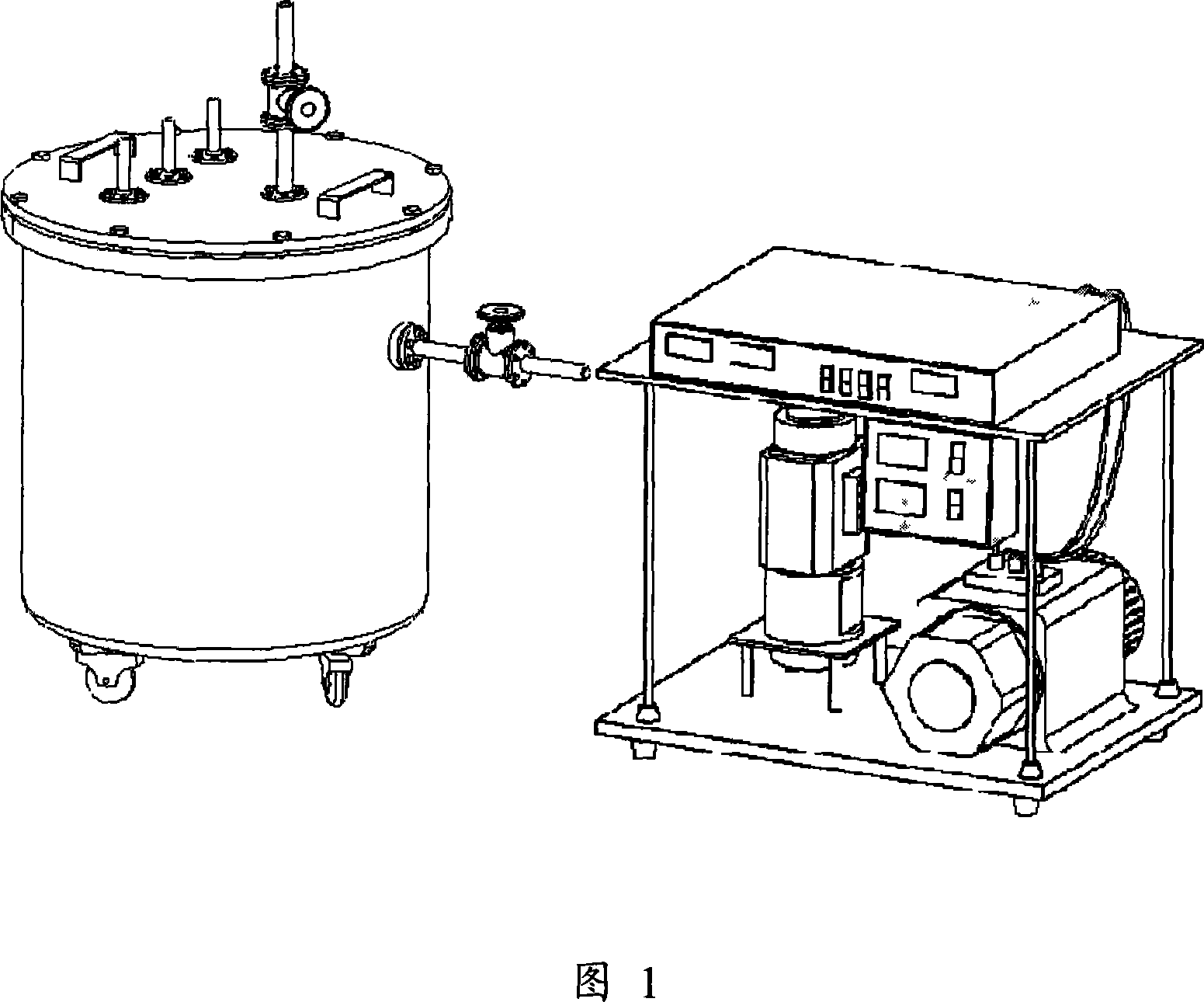 Electron-multiplier tube performance testing method and device under vacuum condition