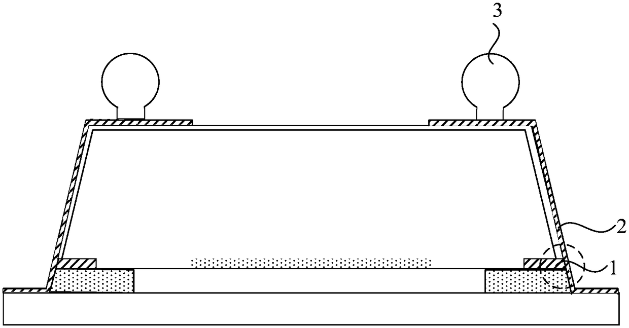 A chip packaging structure and a chip packaging method