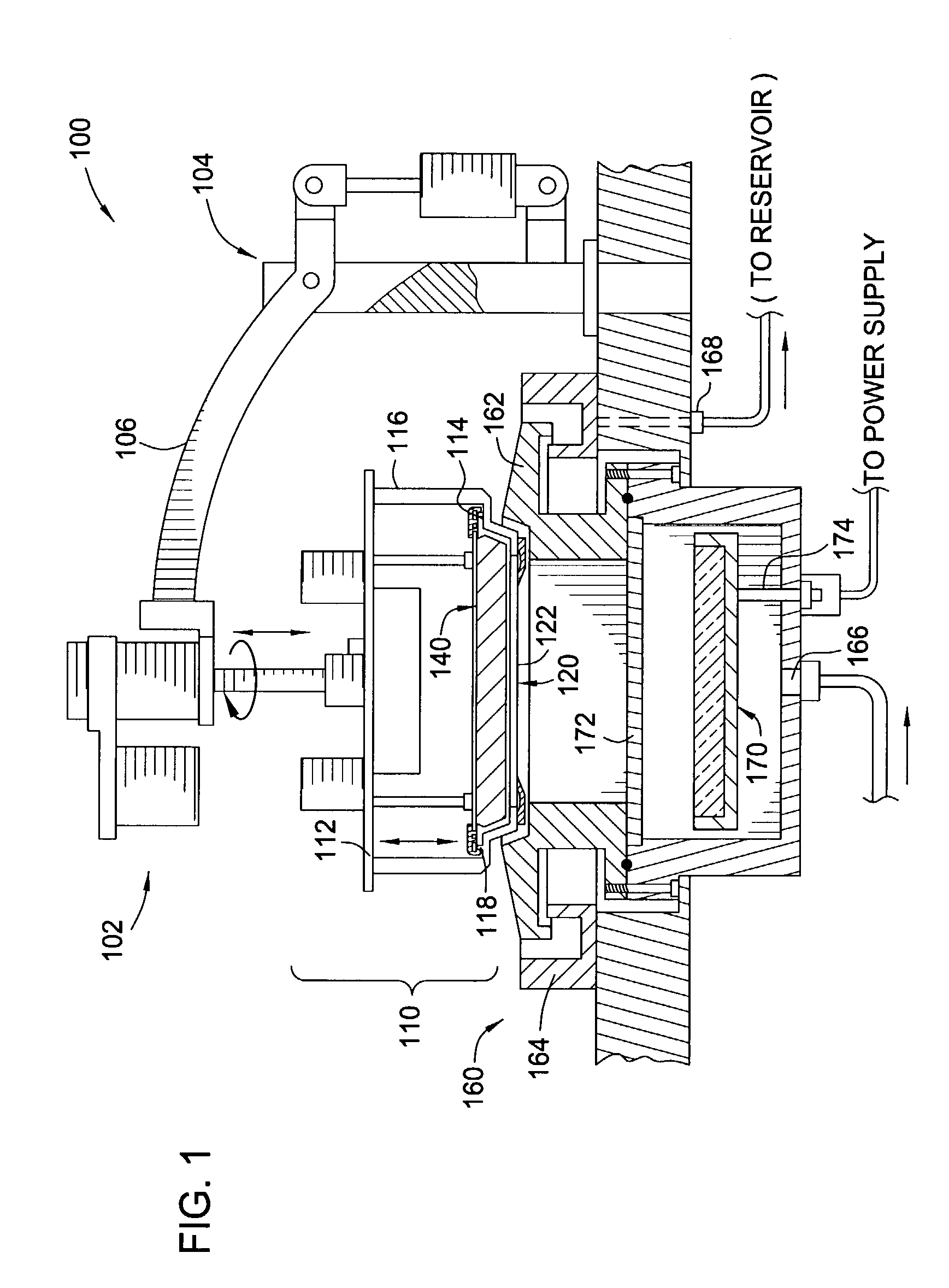 Contact ring with embedded flexible contacts