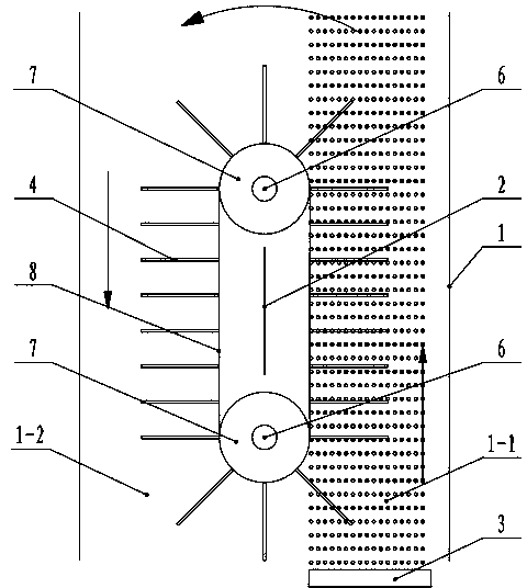 Energy recycling equipment of aeration water flow