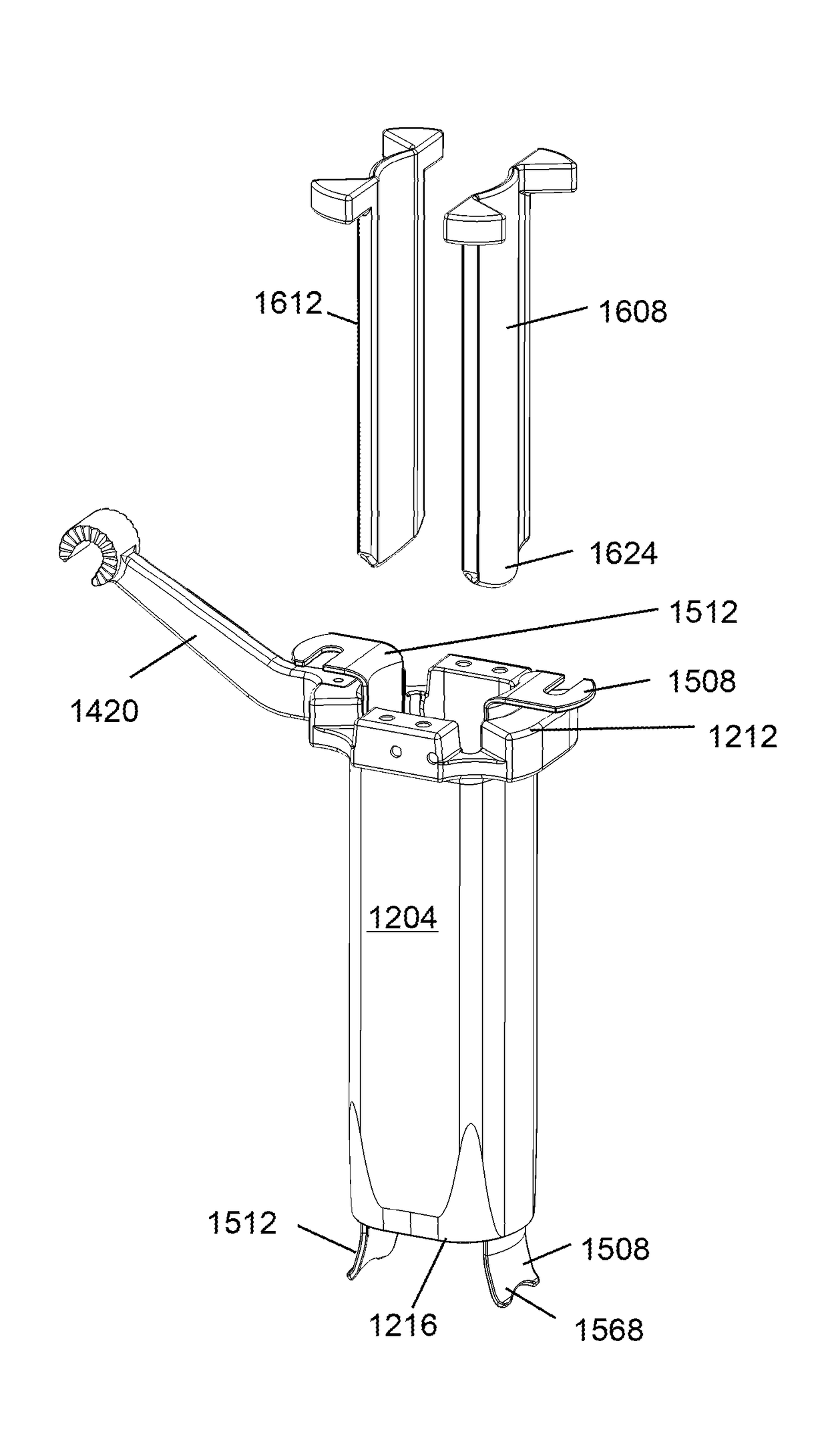 Access instruments to extend a surgical working channel