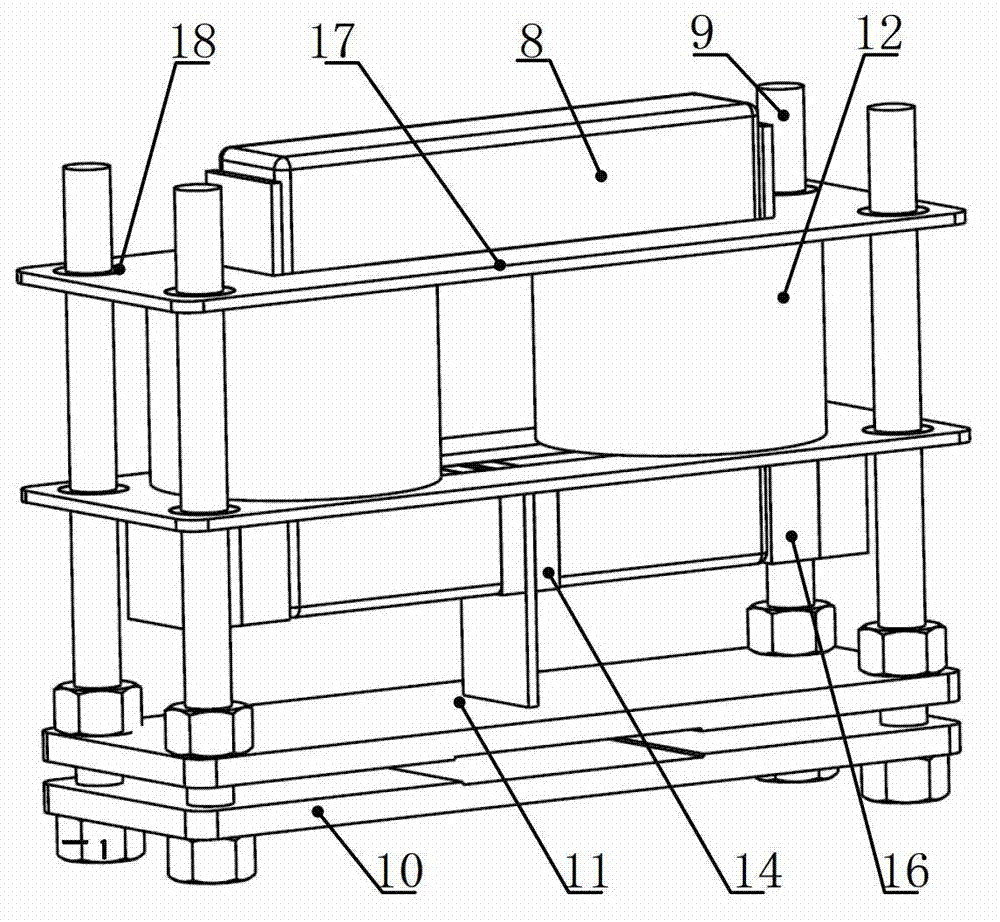 Flexible mechanical arm vibration reduction device and method based on magneto-rheological technology